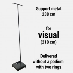 Metal support visual (210 cm)