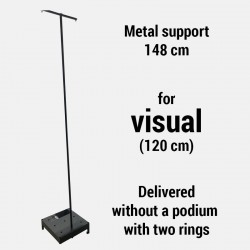 Metal support visual (120cm)